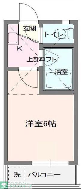 フォレスト弐番館(1K/1階)の間取り写真