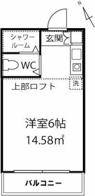 メゾンドゥSHINO南町(ワンルーム/2階)の間取り写真