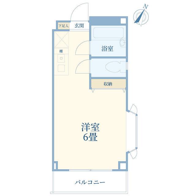 アクロス大山(ワンルーム/3階)の間取り写真