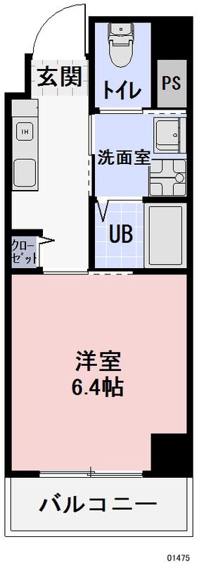 ワイズタワー新栄(1K/3階)の間取り写真