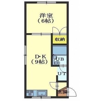 コーポ菅野(1DK/2階)の間取り写真
