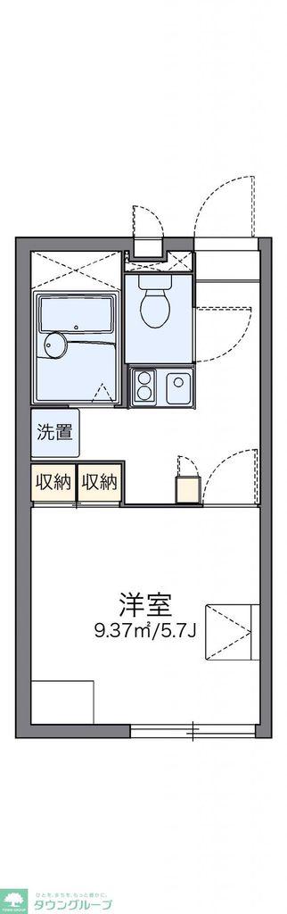 レオパレスSO小石川(1K/2階)の間取り写真