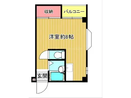 サントピア阿波座A棟(ワンルーム/5階)の間取り写真