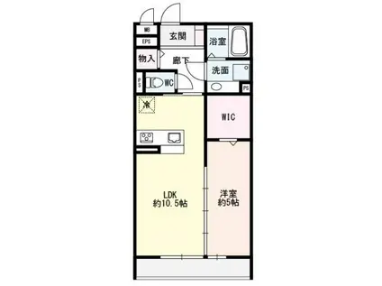 メゾン・ド・クルー(1LDK/2階)の間取り写真