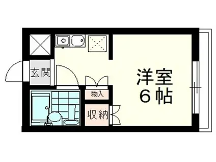 バーデンライク鴻巣(1K/3階)の間取り写真