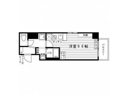 レガーロ小田原(ワンルーム/5階)の間取り写真