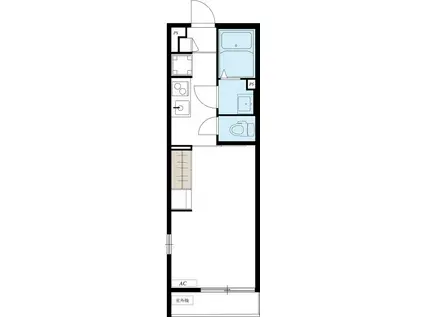 リブリ・F・ミスズ(1K/2階)の間取り写真