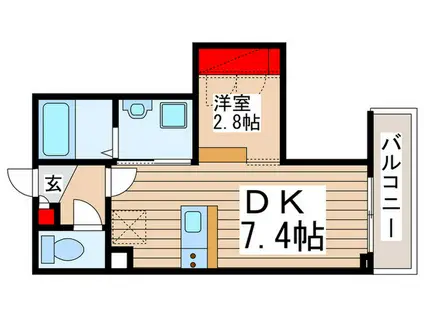 MY STYLE 三郷(1DK/1階)の間取り写真