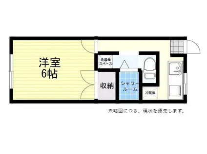 クレフォート12(ワンルーム/2階)の間取り写真