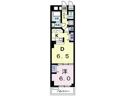 メゾンド・シャルマン(1LDK/2階)の間取り写真