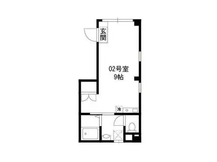 ITONAMI(ワンルーム/5階)の間取り写真