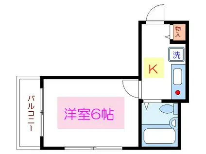シャンテ錦糸町(ワンルーム/3階)の間取り写真