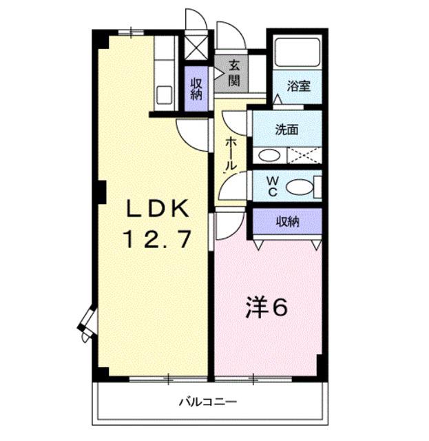グレイス(1LDK/2階)の間取り写真