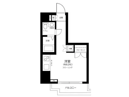 セントパレス池袋(ワンルーム/8階)の間取り写真