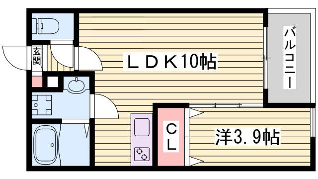 グランユイナス塩屋(1LDK/1階)の間取り写真