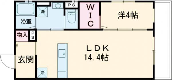 グランドマンションVII(1LDK/2階)の間取り写真