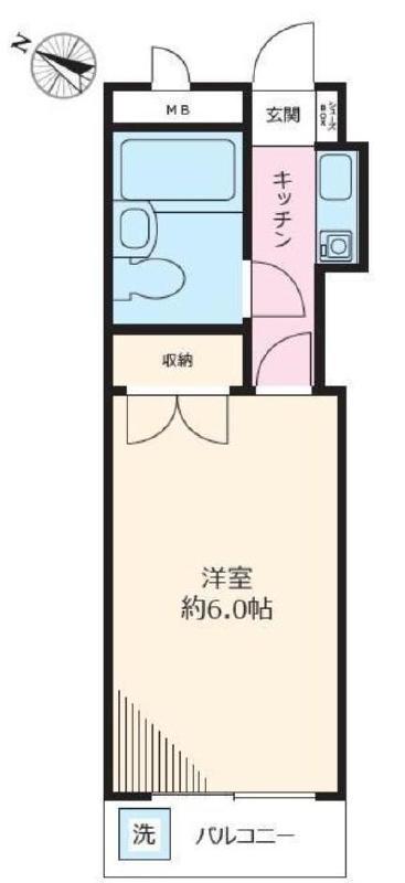 スターハイツ本所(1K/4階)の間取り写真