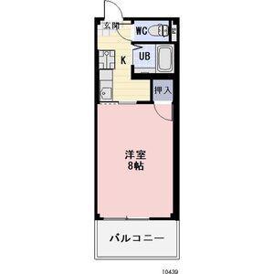 サープラス石田(1K/2階)の間取り写真