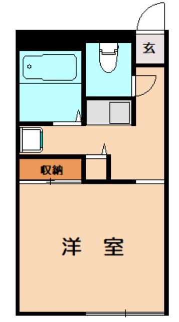 レオパレス堺(1K/1階)の間取り写真