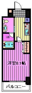 RESIDENCE OMIYA HIKAWASANDOレジデンス大宮(1K/10階)の間取り写真