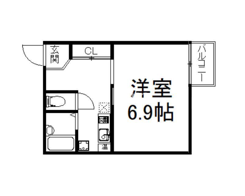 ラ・シャンプル(1K/3階)の間取り写真