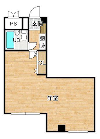 ジャルダン三田5番館(ワンルーム/2階)の間取り写真
