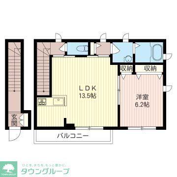 プリムローズ新小平 II(1LDK/2階)の間取り写真