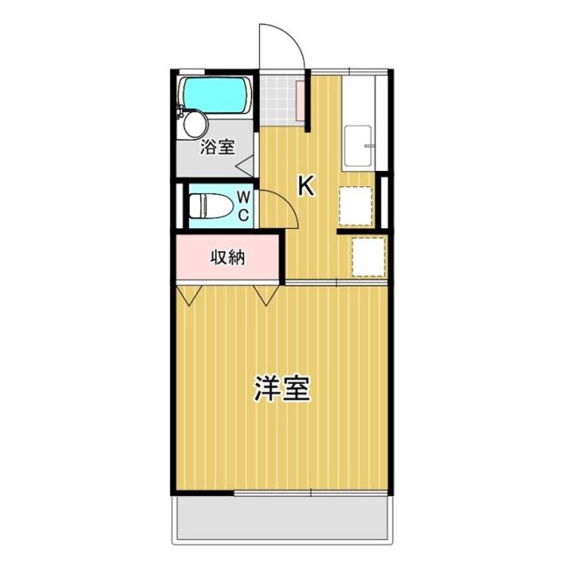 サンシティレトア(1K/2階)の間取り写真