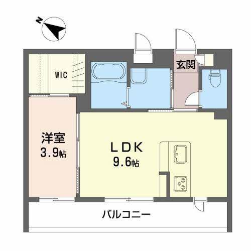 詩季 K&A(1LDK/3階)の間取り写真