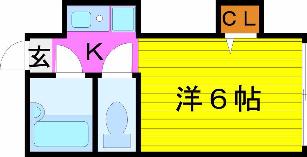 BEE HOUSE(1K/3階)の間取り写真