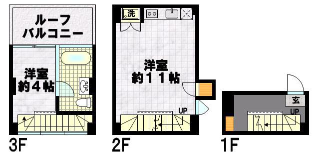 是空HORIKAWA(1LDK/1階)の間取り写真