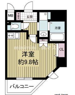 エスレジデンス本町マークス(ワンルーム/3階)の間取り写真