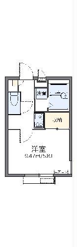 レオパレスコーポOHTAKI(1K/1階)の間取り写真