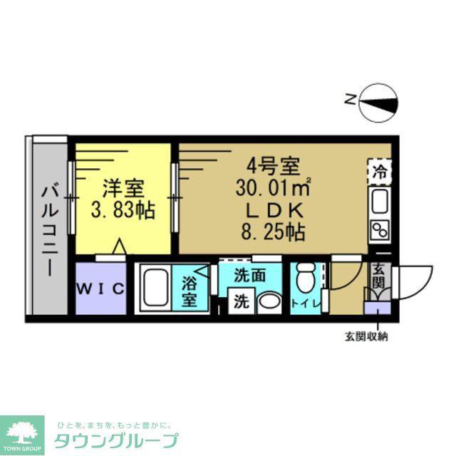 アヴェンタドール(1LDK/1階)の間取り写真