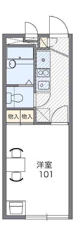 レオパレス福丸I(1K/2階)の間取り写真