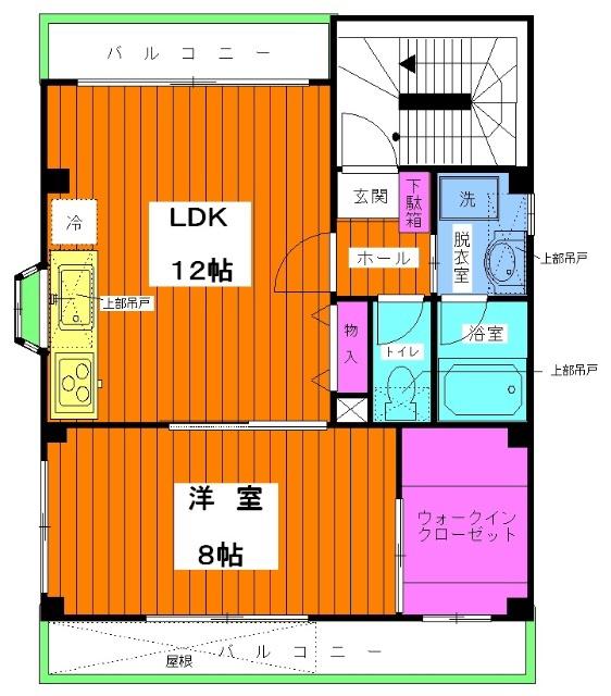 フォレスト小山(1LDK/3階)の間取り写真