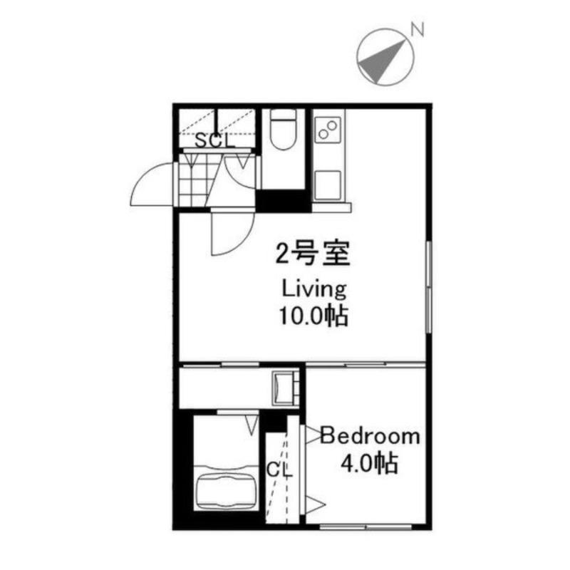 DESTINO RESIDENCIA HIGASHISAPPORO(1LDK/4階)の間取り写真