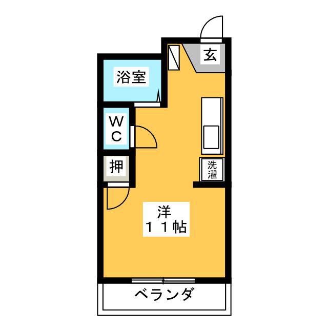 ピープルハイツ ヒビノ(ワンルーム/1階)の間取り写真