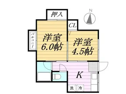 カーサ・ドゥ・サトウ(2K/1階)の間取り写真