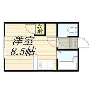 乃木町第1レジデンス(1K/1階)の間取り写真