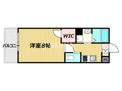 MONOLITH BANCHO(1K/2階)の間取り写真