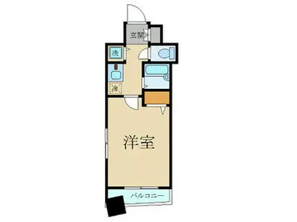 プレール・ドゥーク水天宮(ワンルーム/8階)の間取り写真