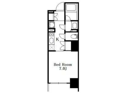 クレストコート中野(1K/7階)の間取り写真