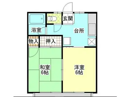 スターヒルズ(2K/1階)の間取り写真