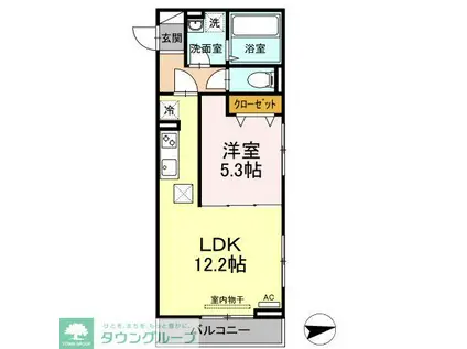 セジュール西台3(1LDK/1階)の間取り写真