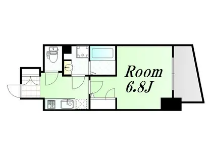 エスリード阿波座ノースプレイス(1K/7階)の間取り写真