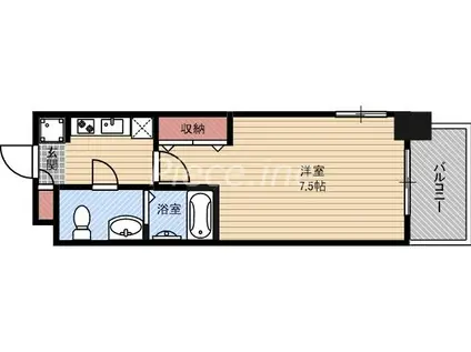 ラグゼ海老江(1K/5階)の間取り写真