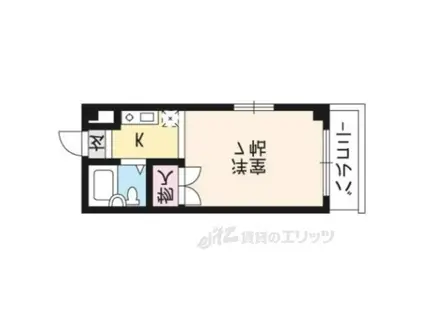 バルーンクラブⅡ(1K/2階)の間取り写真