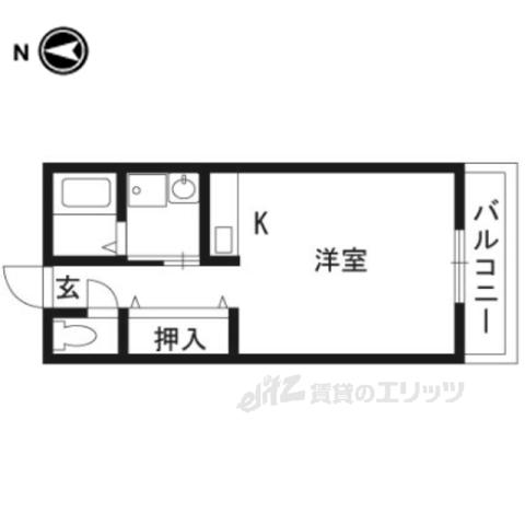 望月 コーポ(1K/2階)の間取り写真