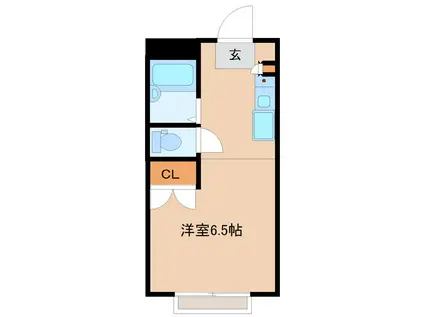 TATTY(ワンルーム/2階)の間取り写真